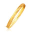 Bracelet en or jaune 14 carats avec motif floral classique