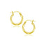 Boucles d'oreilles créoles polies en or jaune 14k - 15 mm