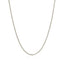 Cadena de eslabones de corte de diamante de oro blanco de 14k - 1.5mm