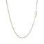 Cadena de eslabones de corte de diamante de oro blanco de 14k - 1.5mm
