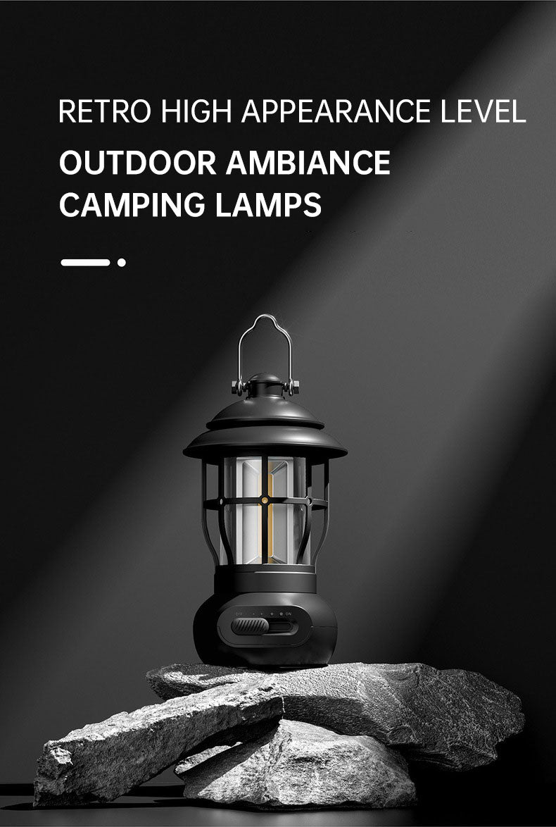 Vintage USB Camping Light for Outdoor Ambience