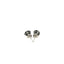 Boucles d'oreilles en or blanc 14k avec zircon cubique noir
