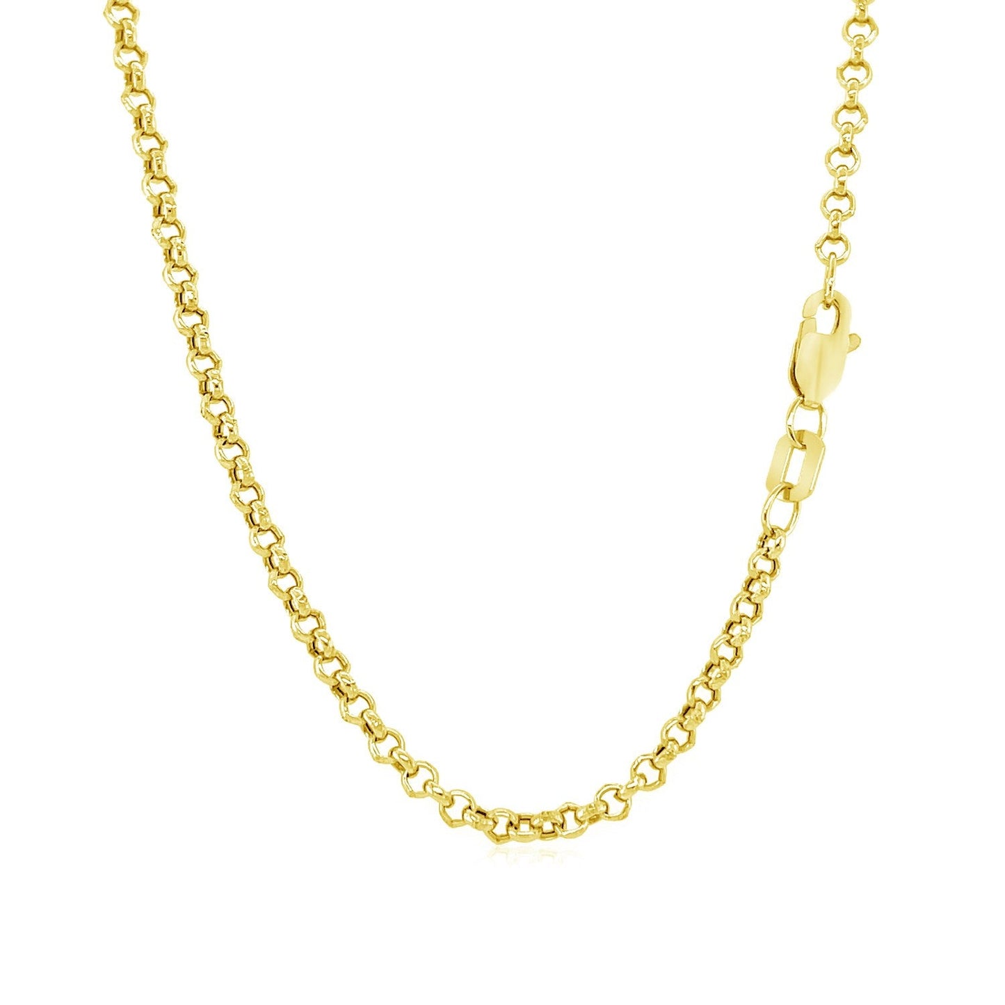Collier en chaîne Rolo en or jaune 10k de 2,3 mm