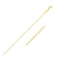 10k Yellow Gold Diamond Cut Cable Link Chain - 1.10 mm