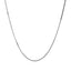 Cadena Clásica de Caja de Oro Blanco de 14k - 0.8mm