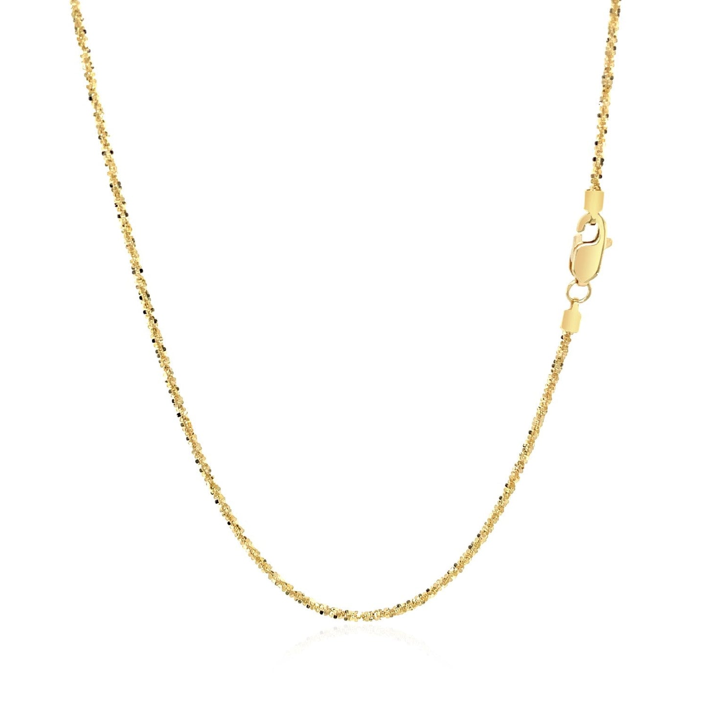 14k Yellow Gold Sparkle Chain - 1.1mm
