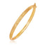 Bracelet pour enfants en or jaune 14 carats avec motif taillé en diamant
