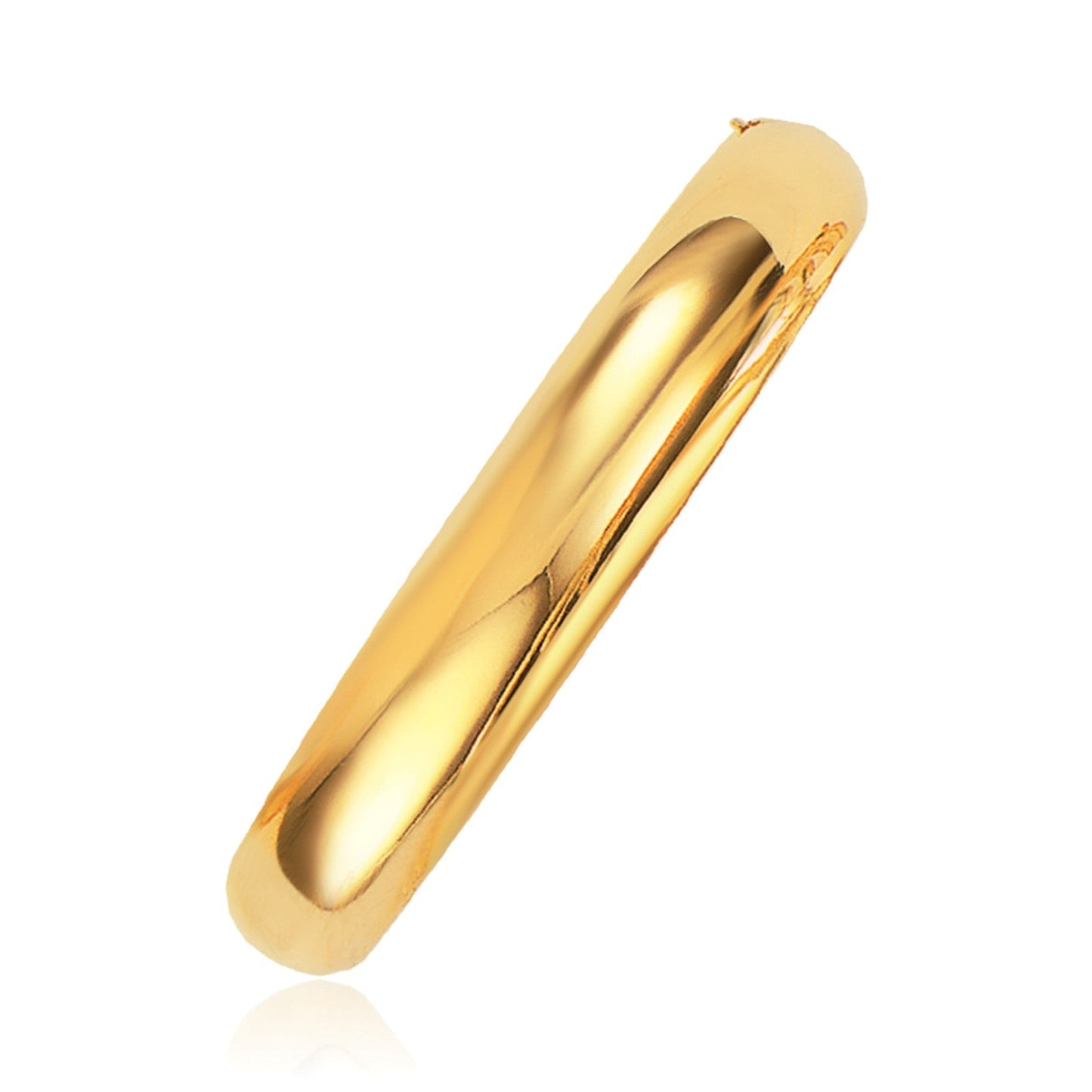 Classic 14k Yellow Gold Bangle Bracelet (10.0mm)