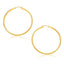 14k Yellow Gold Polished Hoop Earrings - 30mm