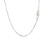 Cadena de Cable de Plata Esterlina Baño de Rodio - 1.1mm