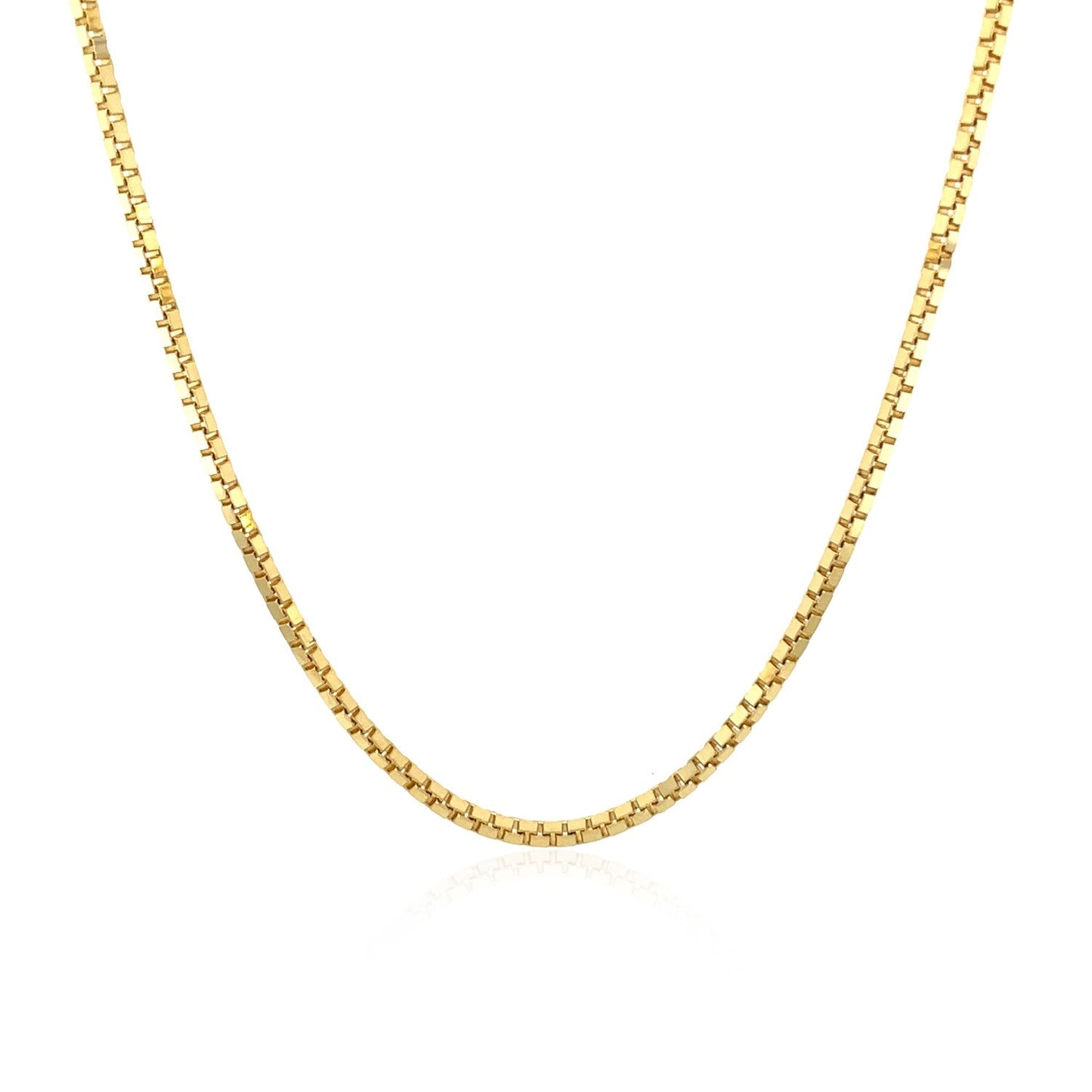 14k Yellow Gold Classic Box Chain - 1.4mm