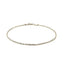 Bracelet en or blanc 14k solide avec motif torsadé en diamant - 1,5 mm