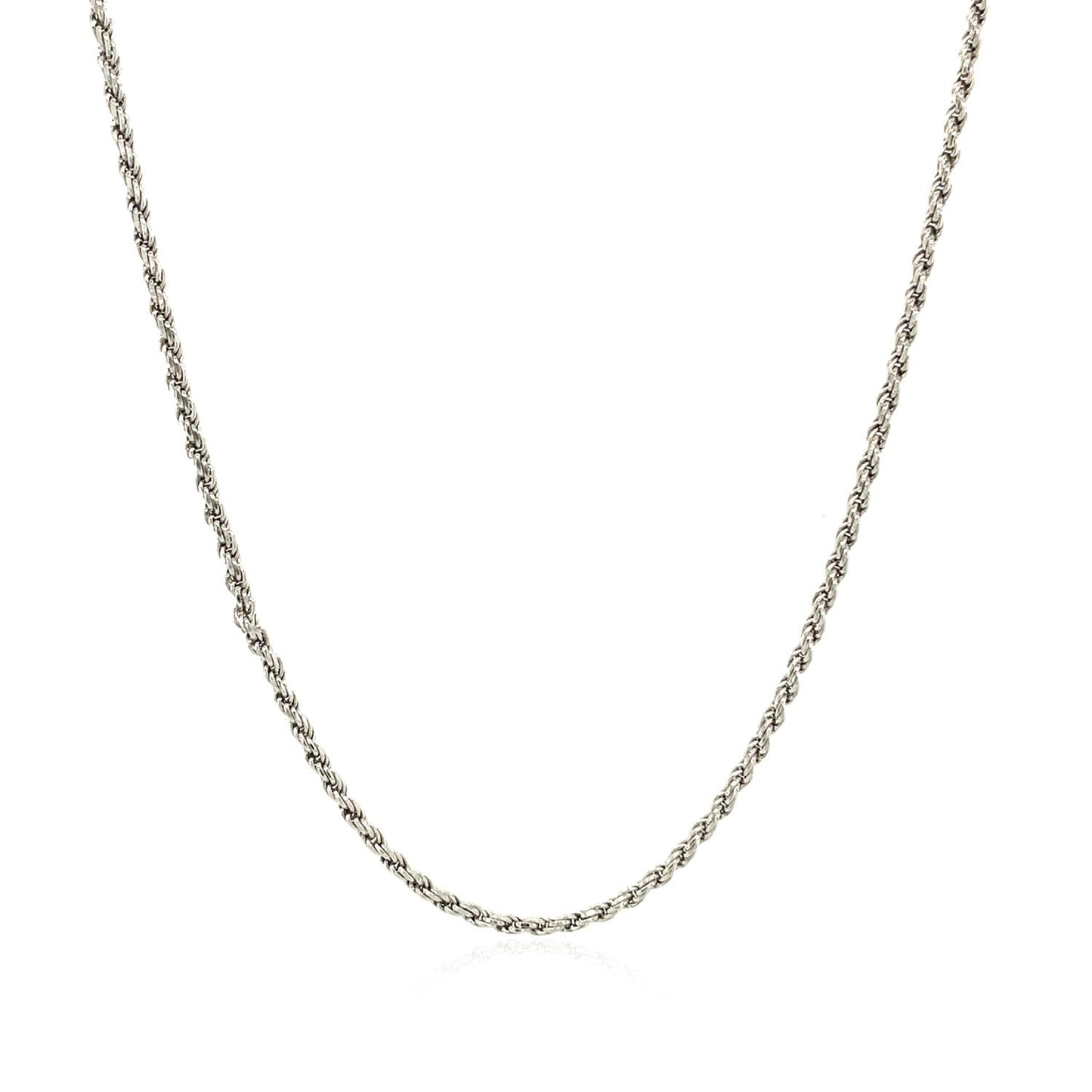 Sterling Silver 1.4mm Diamond Cut Rope Chain