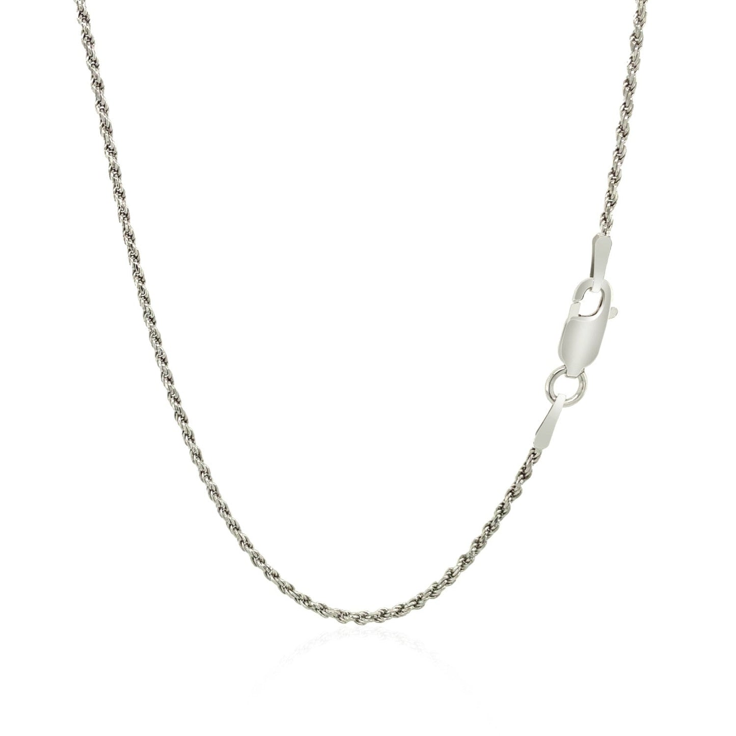 Sterling Silver 1.4mm Diamond Cut Rope Chain