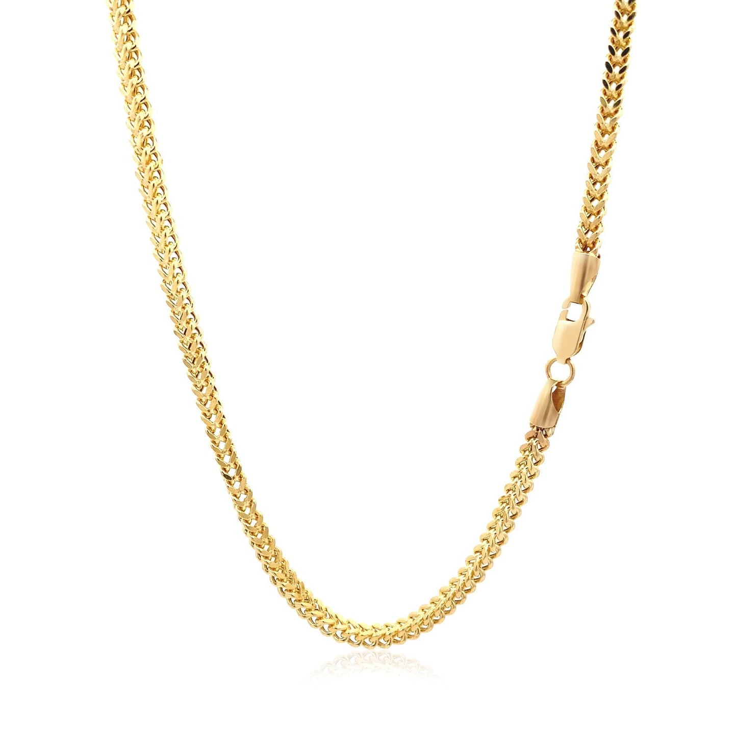 Chaîne en Or Jaune 14k Légère en Blé - 3,20 mm