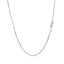 Cadena Octagonal Box de Oro Blanco de 14k - 1.00 mm