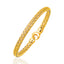 Fancy Weave Bangle in 14k Yellow Gold