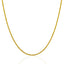Cadena de Cuerda Sólida de Oro Amarillo de 14k 1.25mm