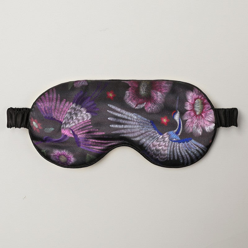 Masque de sommeil en satin soyeux réversible pour un sommeil confortable