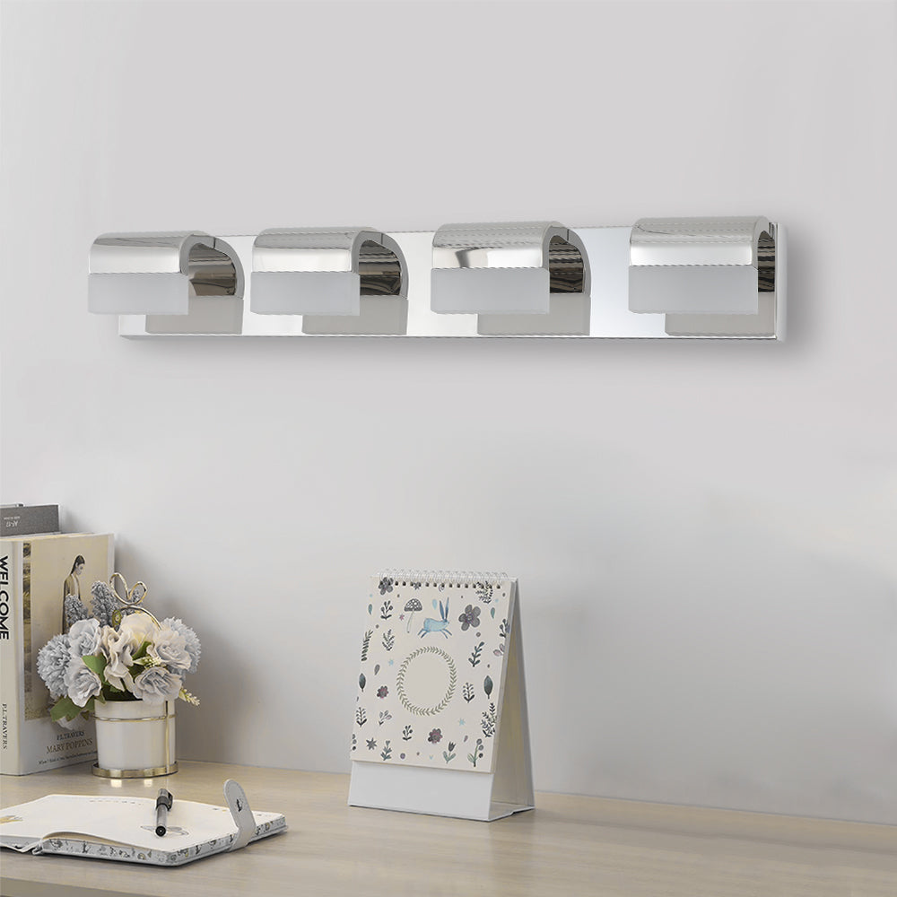 Modern 4-Light LED Vanity Lighting for Bathrooms