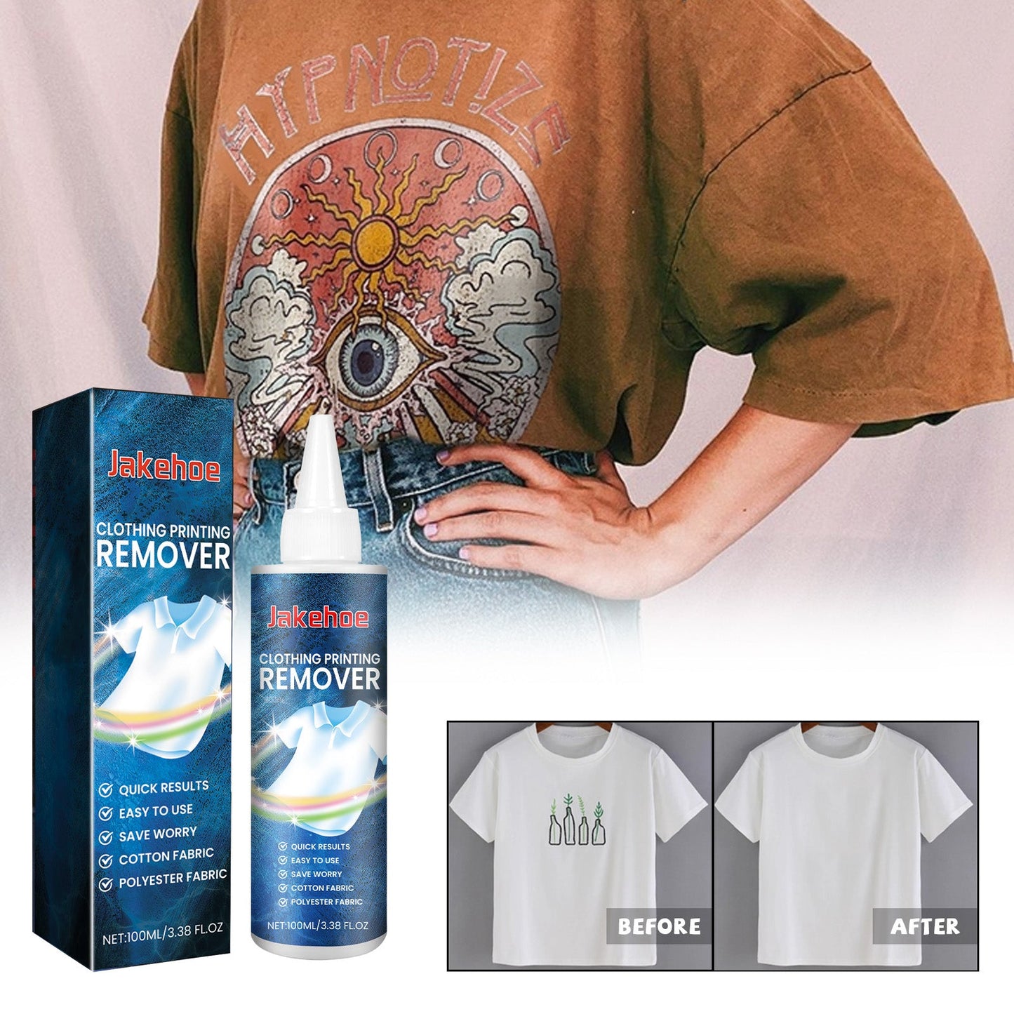 Premium Clothing Printing Remover for Effortless Stain Removal