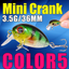AFISHLURE  36mm 3.5g Crank Bait Hard Plastic Artificial Fishing Lure Fake carp Pesca  Wobbler Leurre Peche  Isca - Korvel