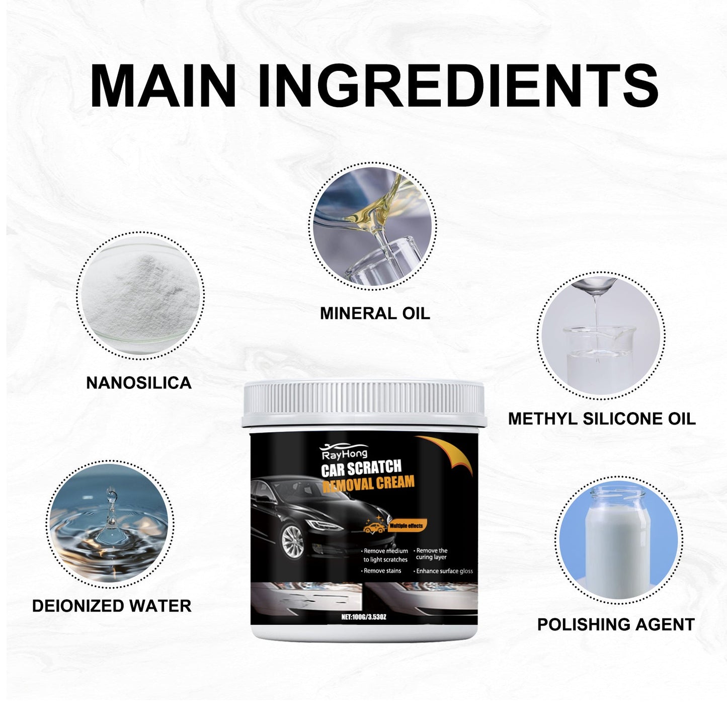 Premium Car Scratch Removal Cream for Paint Care