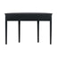 U-Style Distinctive Features of Pine Veneer Console Table with Vertical Stripe Drawer Fronts and Four Legs - Korvel