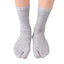 Men and Women Summer Fiber Two Finger Socks Black Kimono Flip Flop Sandal Split  Toe Socks New - Korvel