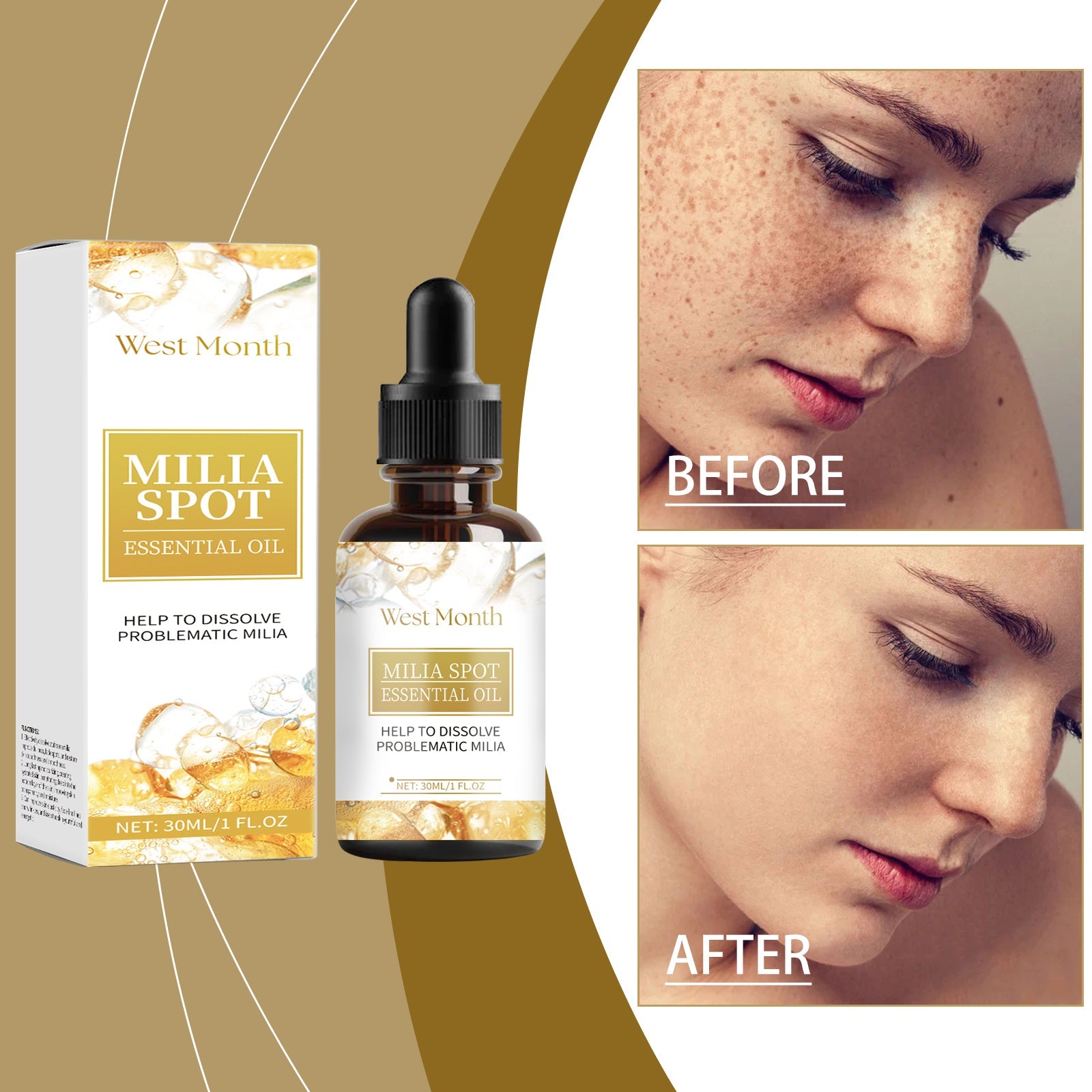 Facial Essential Oil, Brightening And Darkening Skin, Hydrating And Moisturizing Facial Essence - Korvel