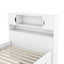 Cama plataforma tamaño twin Captain con almacenamiento en blanco