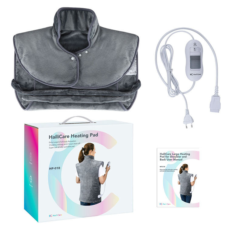 Premium Plug-In Heating Shawl Blanket - Flannel Electric Comfort