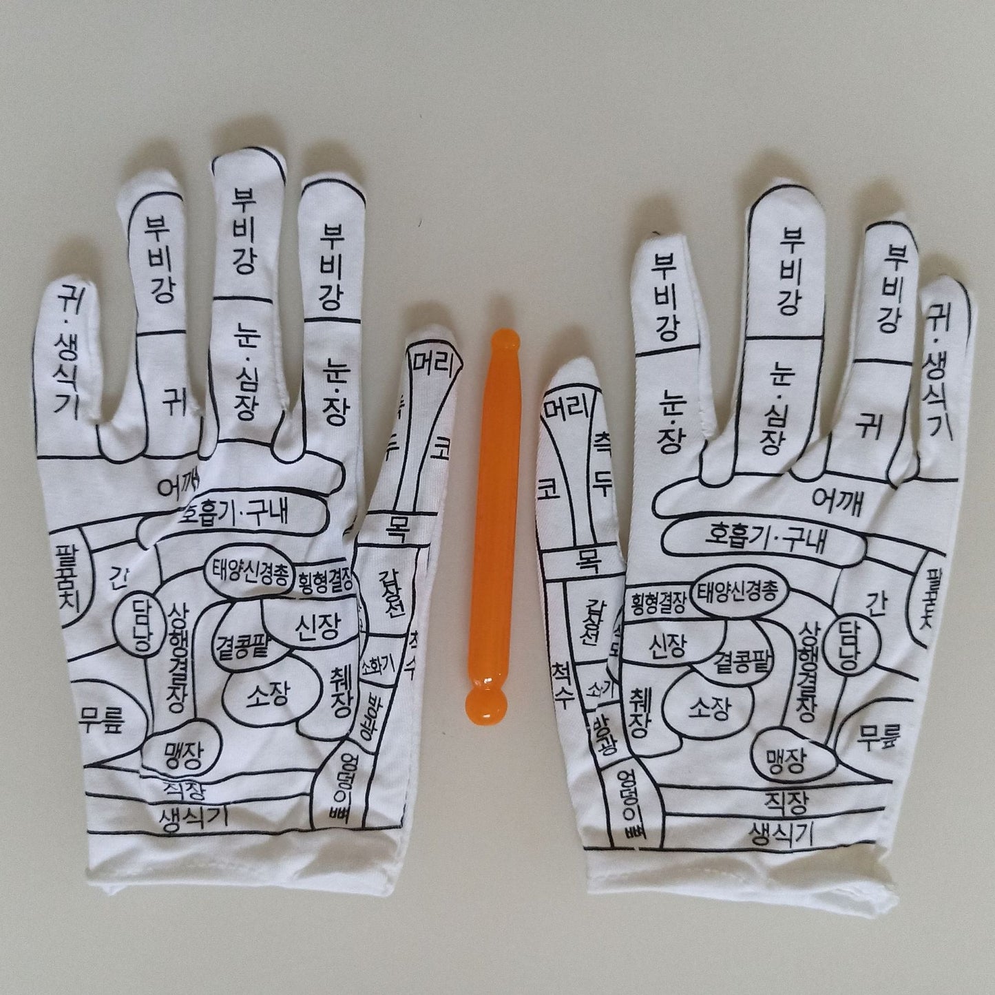 Guantes de Masaje con Diagrama de Puntos de Acupuntura Premium para la Relajación