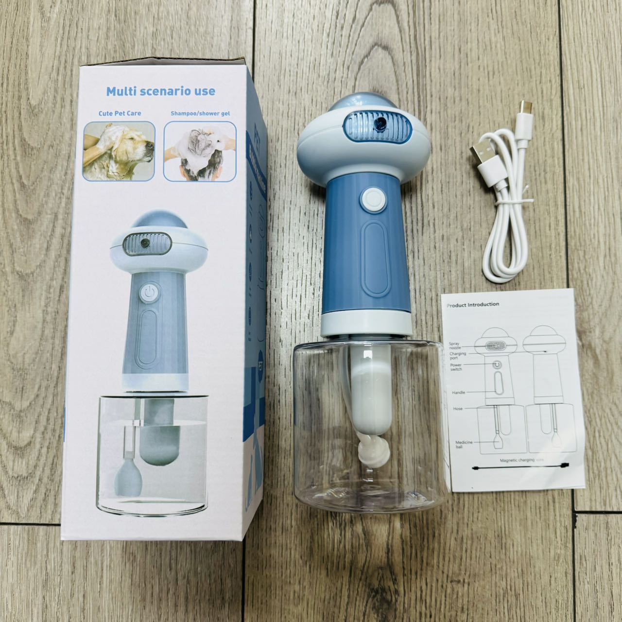 Automatic Pet Shower Foaming Machine for Cats and Dogs
