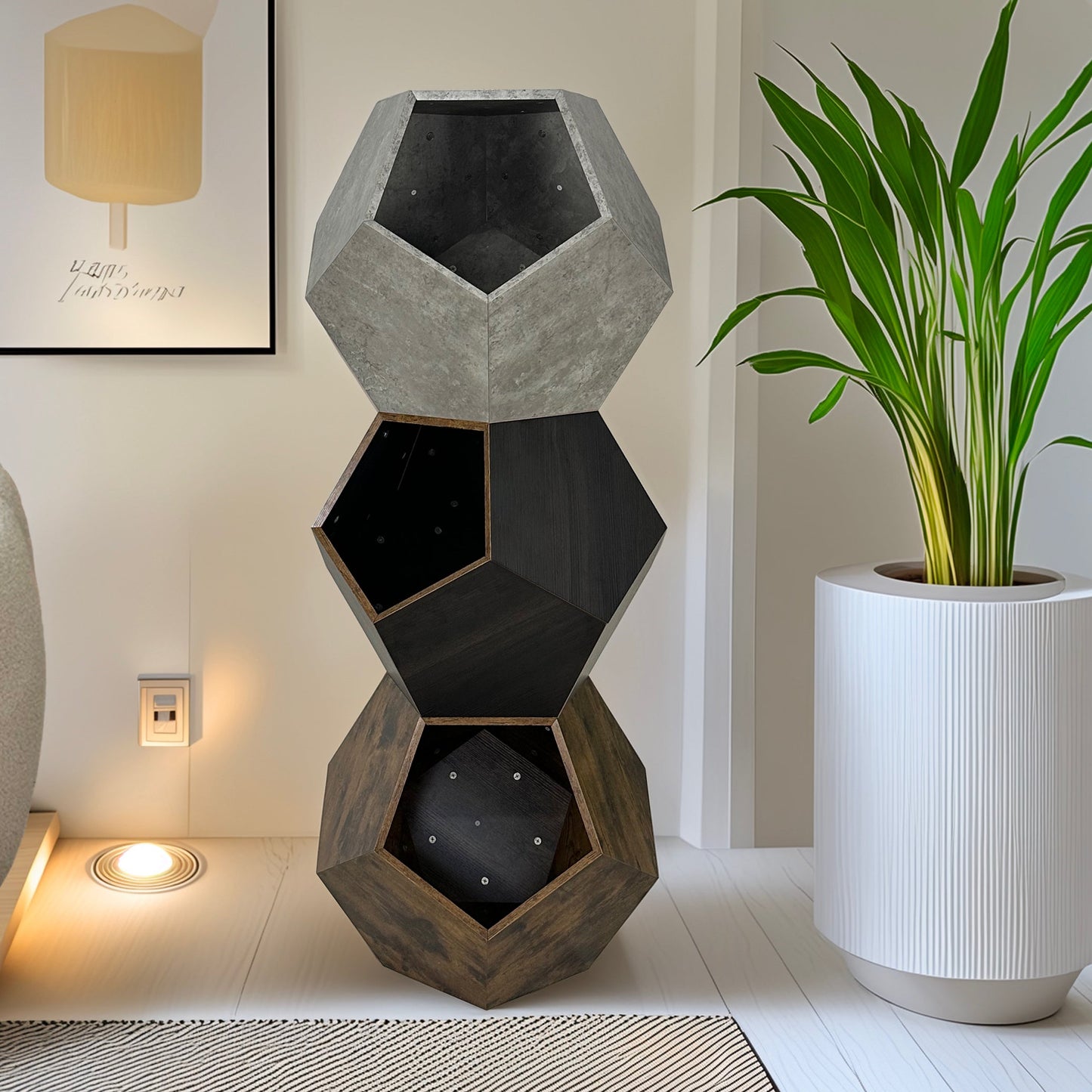 25.98'' Modern Pet Furniture Cat Litter, Sofa Side Table, Planter MDF Multifunctional Furniture, Burmese Sumac - Korvel