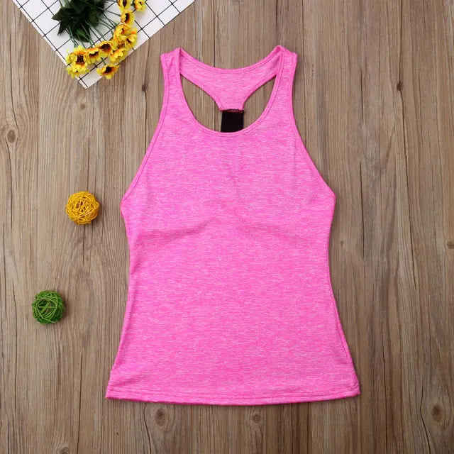 Camisetas de Yoga Sin Mangas para Mujeres Casual
