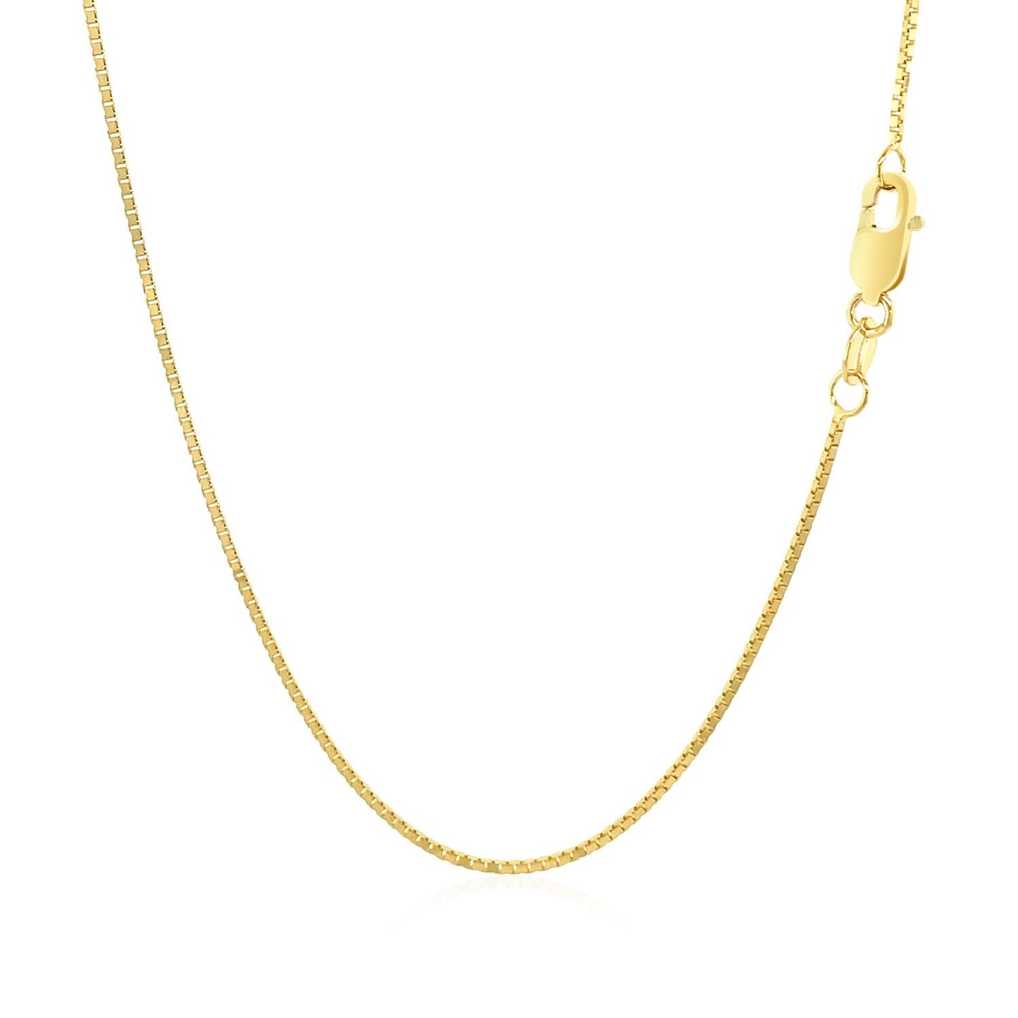 10k Yellow Gold Classic Box Chain - 0.8mm