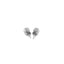Boucles d'oreilles classiques rondes en or blanc 14 carats - 5,0 mm