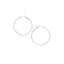 Aros de Aro Pulidos de Oro Blanco de 14k - 20 mm