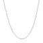 Chaîne en maillons facettés en or blanc 14k - 1,3 mm