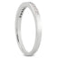 Bague de mariage en diamant princesse sertie en channel en or blanc 14k