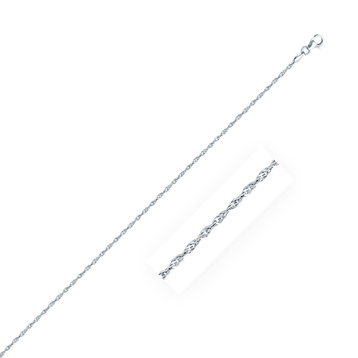 Cadena de Estilo Singapore de Plata Esterlina de 2.0mm