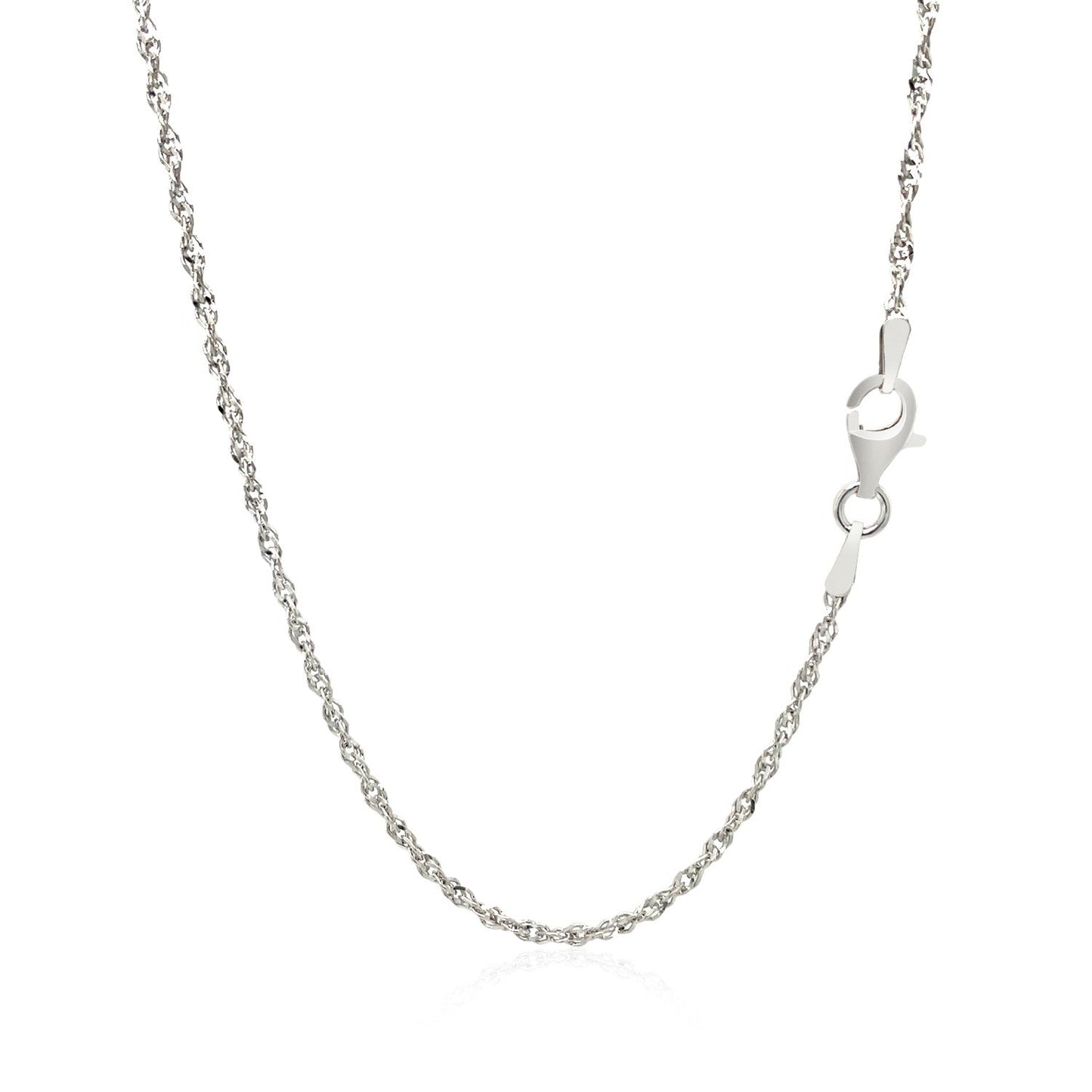 Cadena de Estilo Singapore de Plata Esterlina de 2.0mm