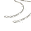 Rhodium Plated Sterling Silver Figaro Chain - 5.5mm