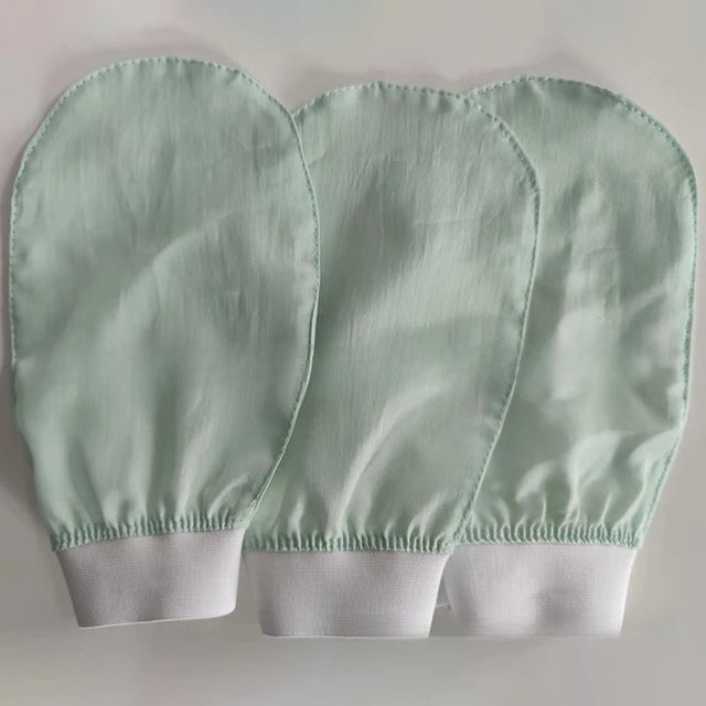 Guantes de Lavado Facial Exfoliantes de Seda - Suaves y Lujosos