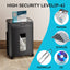 Heavy Duty Cross Cut Paper Shredder - 15 Sheets Capacity