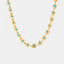 Flower blue drip oil niche light luxury necklace - Korvel