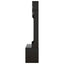 Hall tree with roof rack and storage platform, corridor shoe cabinet with sliding door, clothes hanger with 5 hooks black - Korvel