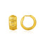 Pendientes Reversibles Texturizados y Suaves en Oro Amarillo de 10k