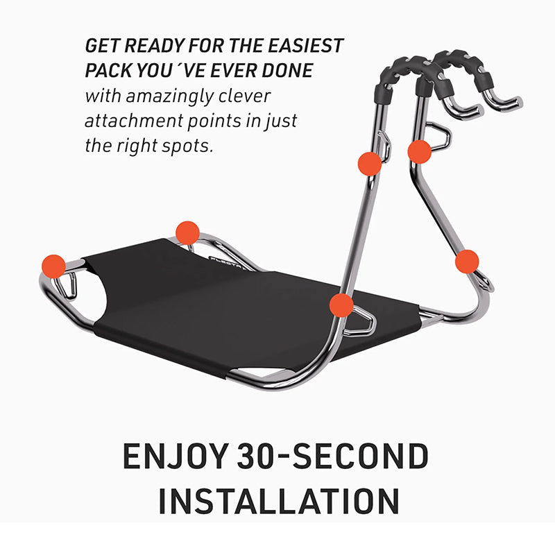 Folding front bike bag, metal bike basket, front carrier, panniers, bike luggage, mountain bike accessories - Korvel